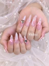 💗【韓国・ワンホン】長さ出し10本★選べる人気デザイン&対象パーツつけ放題