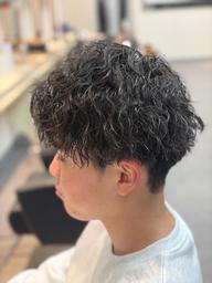 【パーマに迷ったらこれ!】メンズカット+各種パーマ+炭酸泉+TR+眉カット