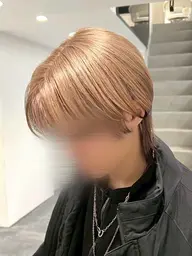 【メンズ】ケアブリーチ＋艶カラー🖤✨️