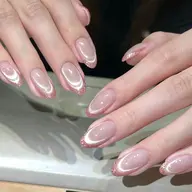 【HAND】マグネット×ラメのダブルフレンチ