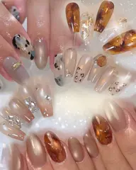 【✨迷ったらコレ✨】毎月増える💕定額ジェルネイル🦋オフィス向け~大人ギャルネイル🫧