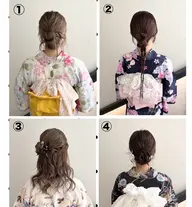 【U24】浴衣ヘアアレンジ🎆4スタイルの中からお選びください✨️