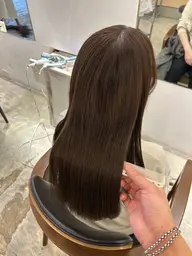 【初カラーおすすめ!】うる艶ブリーチなしダブルカラー×トリートメント