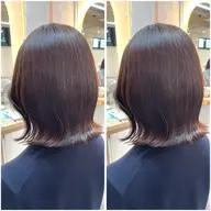 カットモデル🎀🤍 ふんわりミディアムレイヤー🫧 ➕ 愛され透明感カラー🫧🪽 うるツヤトリートメント✨