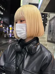 【U25】パツっと切りっぱなしボブカット✂️✨