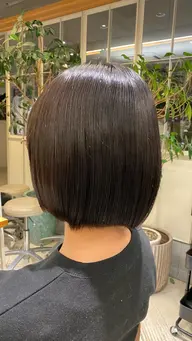 【当日予約可🙆‍♀️】ブリーチなし透明感の出るワンカラー➕ツヤツヤトリートメント🫧