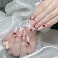 🎐🉐【夏向きSALE11990円⬇️】🉐🎐10本長さだし🌷120分アート、ストーン、パーツつけ放題✨