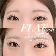 【7月限定🍓】フラットラッシュ140~160本上下振り分け◎/大宮/マツエク/束感/下エク/当日予約◎