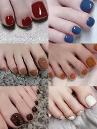 💫【ミニモ限定オフ無料】フットネイルワンカラー