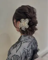 お祭り浴衣ヘアセット💞🎶