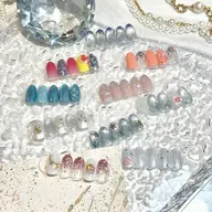 🔰口コミ記入必須【Jr.】HAND⭐️オフなし⭐️【季節限定】夏限定ネイル🌻🩵