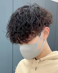 メンズカット+波巻きorツイストスパイラルパーマ🌀