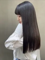 前髪カット+ケアカラー+3Step トリートメント