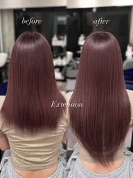 ⭐️elyts最安値⭐️【最高級レミー毛】艶カラー&美髪シールエクステ80本(表参道)