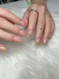 オフありシンプル🩵ラメグラデーション