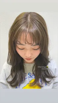 👗minimo限定👗【ブリーチなしダブルカラー＋お持ち帰りトリートメント付⊹˚.】ダメージレスな透明感カラーに✨️