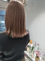 前髪カット+ブリーチ+カラー+コタトリートメント