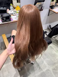 【透明感🌟】ブリーチなしダブルカラー+1stepトリートメント🫧