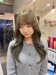 🫐💙寒色カラーが好きな方必見‼️🫐💙選べるダブルカラー(ブリーチありなし)+カラー+3stepトリートメント