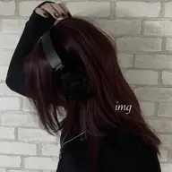 deep red color /トレンド似合わせカラー🎀