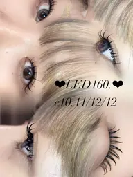 【7月限定価格💭】30%OFF🉐❤︎LEDエクステ 140〜160本❤︎アイパック+コーティング