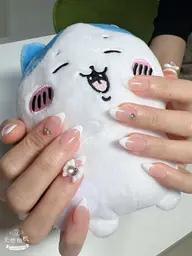 ✨10本長さ出し込み/ シンプルディザイン+パーツ2個付け✨