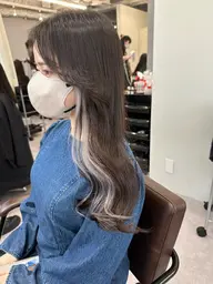 ケアブリーチ使用♪インナーカラー+カット+TOKIOトリートメント