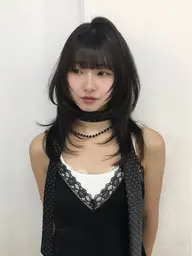 🪷当日限定🪷[ U24 ]レイヤーカット＋透明感カラー＋1step トリートメント　ロング料金なし