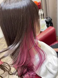 カット＋インナーイヤリングカラー＋オージュア4ステップトリートメント