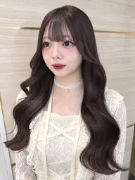 ✨14:00～17:00限定✨❤️艶カラー❤️＋ワンステップトリートメントつき/ゆっくり美容/巻き髪つき🎶/韓国風