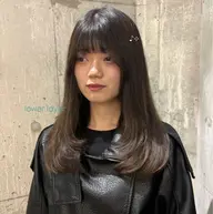 レディースロング～ミディアムカット+トリートメントU40※3cm以上切らせていただける方限定