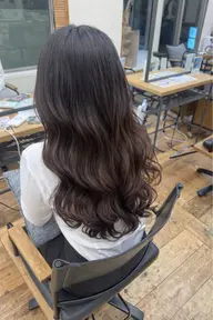コテ巻き風ドライパーマ+カット🎀✨