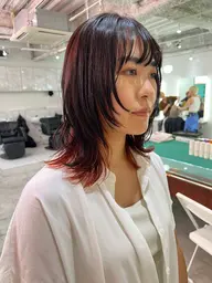カット+赤味なし透明感ワンカラー+トリートメント付🎟️