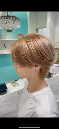 ケアブリーチ+艶カラー+3stepトリートメント