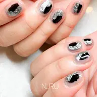 【HAND】オフありorオフなし「塗りかけクリアニュアンス」：4500円