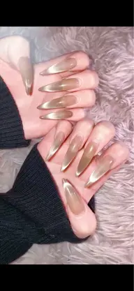 ハンドネイル【初回オフ込み!】フルチップ長さ出し+マグネットワンカラー🎀