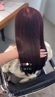 【ブリーチなしWカラー】🎀💭➕ 似合わせレディースカット(ロング、ボブ限定)