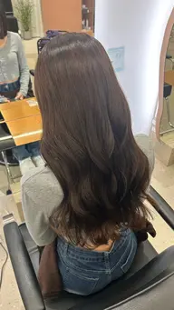 ⭐️圧倒的ツヤ髪へ⭐️〔水素ケア付き💎〕ホリスティックストレート×カラー×ULTOWAトリートメント