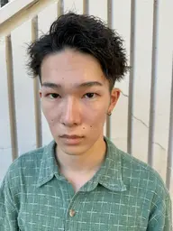 🔻メンズカット×ツイストパーマ