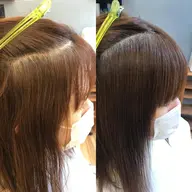 夏におすすめ☀️顔まわり縮毛矯正+似合わせカット🤍