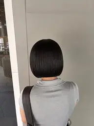 切りっぱなしボブカット