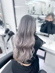 【プリンが目立ちたくない方へ】カットバレイヤージュorシャドウルーツ(ブリーチ＋オンカラー)＋高濃度トリートメント