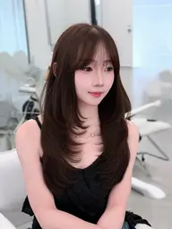 【レディース限定🎀】韓国風ロングレイヤーカット🌟+つやトリートメント🧴