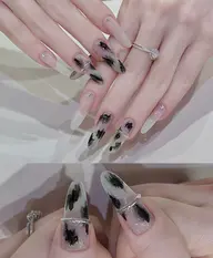 🌸チップ長さだしの両手シンプル6本アート持ち込みデザイン