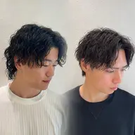 【撮影OKの方限定‼️】メンズカット+メンズパーマ(種類何でも可⭕️)通 常¥15000→¥5500 今池駅徒歩1分