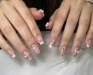 🦋【チップ長さだし】10本デザイン/持ち込み