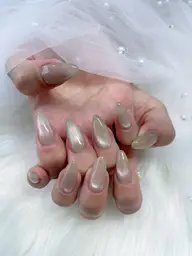 ️オフなし🩵マグネットワンカラーネイル