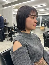 似合わせカット+前髪ストレート🚿 (ショートボブ/ボブロングもOK)