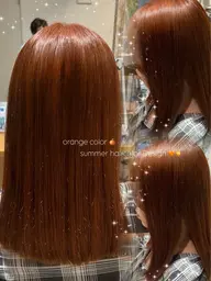 カット＆カラー＆トリートメント（白髪染め変更可）男性もOK⭕️暖色カラーおすすめ🍂