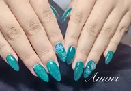 【ロングで盛れる♡】チップ長さだし10本＋うるぷるマグネット/ワンカラー